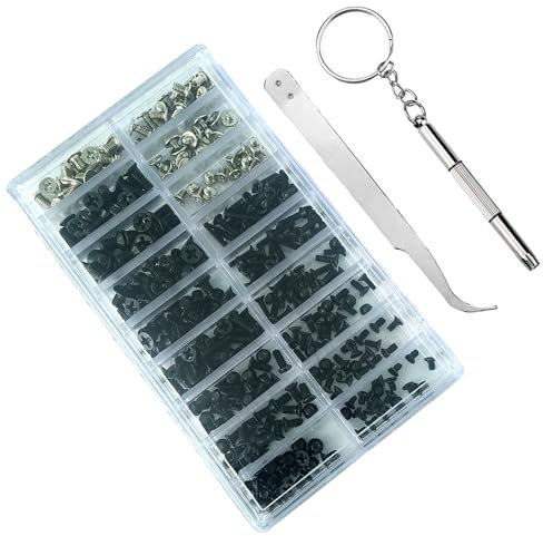 355-Pièces Kit de Vis Assorties M2 M2.5 M3 pour Ordinateur dur M.2 SSD Vis pour Réparation Universelle d'ordinateur Portable PC