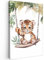 MuchoWow© Wandbilder Groß 80x120 cm XXL Schlafzimmer Home Deko Wohnung Bild Wohnzimmer Fotoleinwand Wand Bilder Leinwand Wall Decor Tiger - Tier - Kinder - Dschungel - Kinderzimmer - Babyzimmer