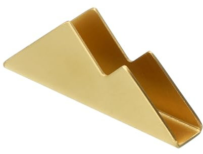 PATIKIL Porta Biglietti Visita per Scrivania Porta Biglietti Visita Metallo Porta Biglietti Visita in Acciaio Inossidabile Organizzatore Carte Esposizione per Ufficio Tono Oro