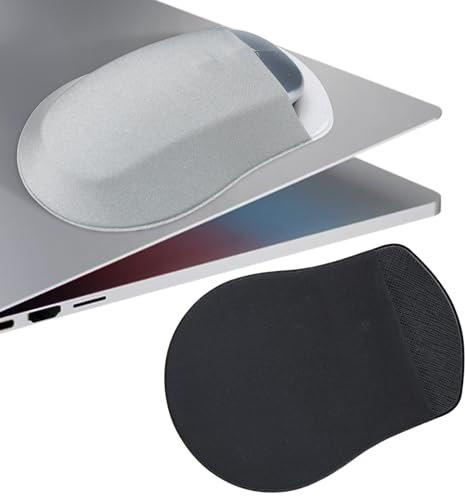 Realand 2Pcs Stick-On Laptop Mouse Holder for Laptop, Elastic Mouse Case for Wireless Mouse Wireless Mouse Holder for Laptop, Mouse Pouch Pocket Sleeve for Laptop