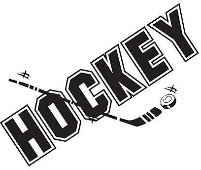 KOMBIUDA 1Stk Hockey-Wandtattoo Kinderzimmer Dekoration Hockey Wandtattoo Sport Wandsticker Hockey Wandbild Wandtattoo für Jungenzimmer PVC Wandtattoo Eishockey Wandaufkleber Hintergrund