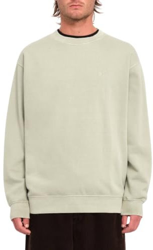 Volcom Sweatshirt Single Stone PW Crew Green Tea Herren – Herren – Größe S – Grün