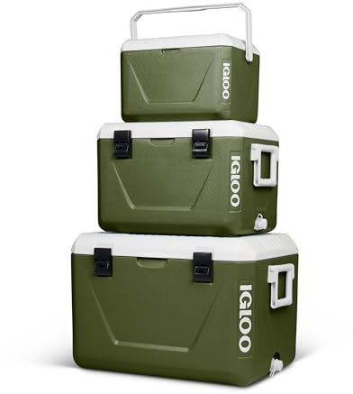 Igloo Conjunto de neveras pasivas apilables – 55L, 27L y 11L – Ideal para Camping, Ocio y Trabajo.