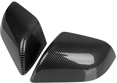 QIPEVMLZ Spiegelabdeckungen Für Tesla Für Modell 3 2017 2018 2019 2020 2021 2022 Seite Spiegel Abdeckung Rückspiegel Abdeckung Cap Auto Zubehör Auto Spiegelkappen(Carbon Fiber)