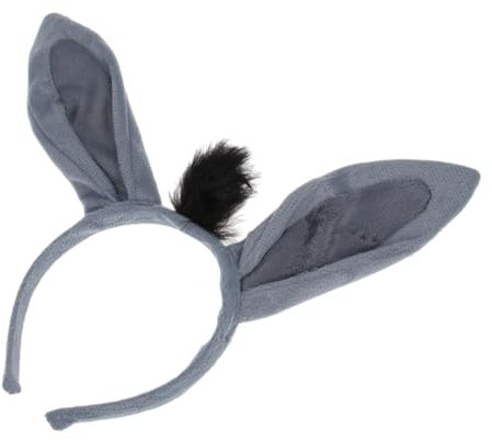 BELLIFFY Esel Ohr Haarreif Stirnband Für Damen Tier Stirnband Mit Ohren Party Kopfschmuck Prop Cute Hair Band Für Erwachsene Und Mädchen