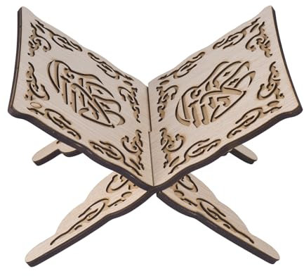 TAIYOU Koranständer Buchhalter Holz Vintage Buchständer Notenständer Leseständer für Koran Bibel Kochbuch Staffelei Zeitschriften Lehrbücher 25 cm