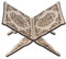 TAIYOU Koranständer Buchhalter Holz Vintage Buchständer Notenständer Leseständer für Koran Bibel Kochbuch Staffelei Zeitschriften Lehrbücher 25 cm