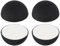 Adhesive Silicone Feet, Silicone Pads, Versatile Electronics Noise Reduction, 0.79x0.39 inches Turntable Foot Design, Record Player Isolation Pad for Audio Equipment
