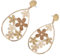 Mikovivi Hollow Flower Earrings for Women, Large Floral Teardrop Dangle Straw Earrings Stylish Summer Tropical Beach Rattan Woven Jewelry Gifts
