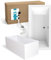Calmwaters® Acryl Premium Badewanne Komplettset 200x90 cm - Made in EU - mit Wannenträger & Ablaufgarnitur - Duo-Badewanne 2 Personen