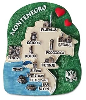 Budva Montenegro 3D-Kühlschrankmagnete, Ornament, Handmalerei, Kunstharz, Kunsthandwerk, Kühlschrankmagnete, Aufkleber, Europa, Tourismus, Souvenirs, Sammlung, Geschenk, Heimdekoration (4)