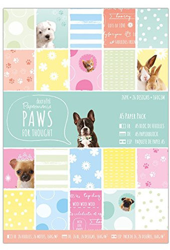 docrafts Papermania Paws For Thought A5 Paper Pack (Pack of 26)
