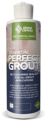StoneCare4U Essential Perfect Grout, Ivory, 237ml. Restore & Renew Old Kitchen, Bath, Wall & Floor Grout. Superior Alternative to Grout Pen or Paint. Long-Term Sealing Protection - Stonecare4u