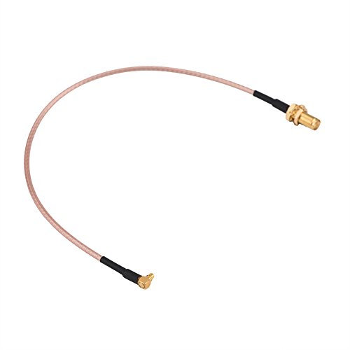 Zerone RG316 SMA weiblich auf MMCX männlich Xoaxialkabel rechtwinklig RF ausziehbares Kabel für Pigtail 25 cm, Standard.