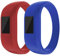 ZSZCXD Ersatz-Armband für Garmin Vivofit Jr/Vivofit Jr.2, weiches Silikon, für Garmin Vivofit Jr/Vivofit Jr.2, klein und groß (für Kinder), 2Pcs, Red&Blue, Small: 5.7