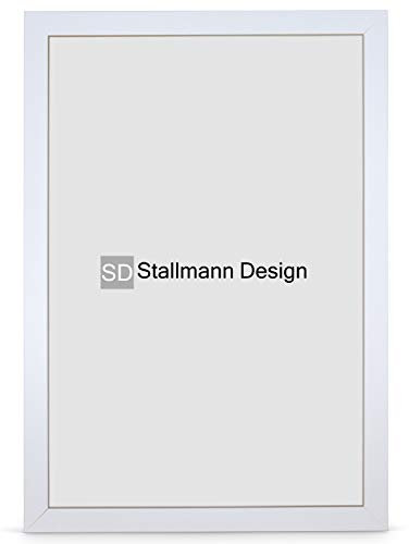 Stallmann Design 'New Modern' Bilderrahmen 29,7 x 42 cm (DIN A3) | Farbe: Weiß | eleganter Frame für Ihre Fotos und Motive