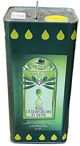 Lattina da 5 Litri di Olio Extravergine di Oliva della Zona di Soriano nel Cimino