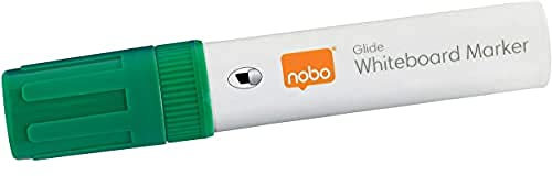 Nobo Glide Drywipe Whiteboardmarker-Set, 4 Stück, Breite 10 mm Spitze, Grün, 1915391