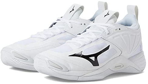 Mizuno Damen Wave Momentum 2 Volleyball-Schuh, Weiß/Schwarz, 40 EU
