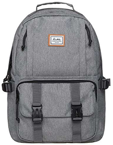 KAUKKO Schöner und durchdachter Rucksack mit Laptopfach für 15 Zoll Schule Uni 22L, Grau Jnl-ks21-09, one size, Tagesrucksack