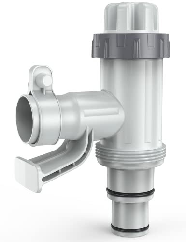POOLHACKER Pool Plunger Ventil Plus für Intex, Poolrohrhalter mit Kolbenventil für Intex Pool Teile und Zubehör, Absperrventil für Aufstellpool, Ersatz für Intex Pool Armaturen
