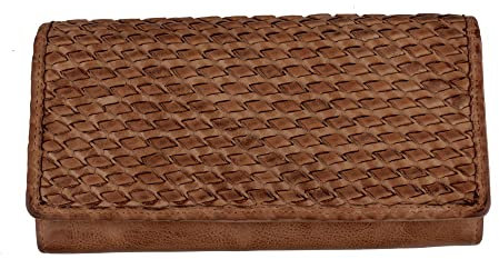 VEN-TOMY • Damen Edel Geldbörse aus Leder VT7379 VT907 (Braun)