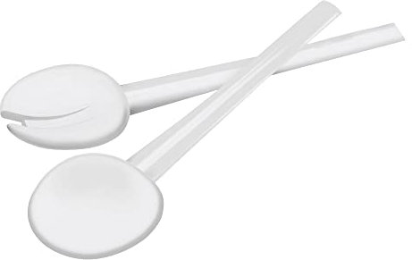 Guzzini - Happy Hour, Couverts à Salade - Blanc, 20 cm - 08070011