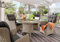 Destiny Sitzgruppe CASA Luna 4 Sessel + Tisch Ø120x75cm, Polyrattan, Vintage weiß