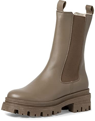 Tamaris Femme Bottines, Dame Bottines Chelsea,Semelle intérieure Amovible,Demi-Bottes,Bottines,Bottes de Glisse,Haute,Sage,39 EU