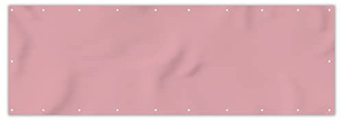 MuchoWow® Balkon Sichtschutz Sichtschutzmatte Balkonbanner Abdeckung für Terrasse Balkon Windschutz Blickdicht Wetterfest 300x90 cm Rosa - Farben - Innenraum - Einfarbig - Farbe