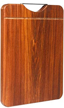 Tagliere reversibile in legno massello e tagliere per cucina e tagliere per carne e verdure e tagliere in legno con impugnatura in acciaio inossidabile (dimensioni : 43 * 35 * 3cm) little surprise