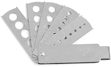 Bead Messwerkzeug Bead Sizer Edelstahl Silber Schmuck Ausrüstung Zubehör Diamant Edelstein Fan Gauge Stein Messwerkzeug