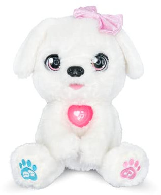 VTech Kosy the Kissing Puppy, Interactive Soft Toy, Plush Toys for Sensory Play, Puppy Cuddle Toy for Role-Play, Over 200 Phrases, Songs, Melodies & Sounds, for Kids 4, 5, 6 Years, English Version
