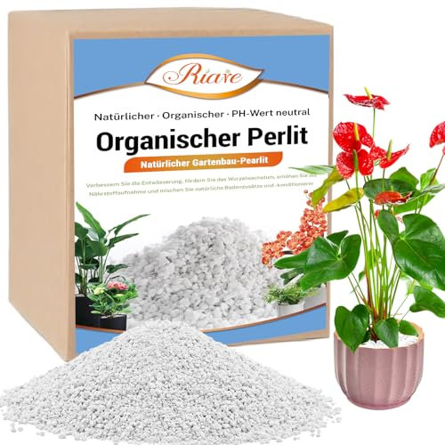 Riare Perlite Giardinaggio per Piante Perlite Organica Delle Piante Naturale a Blocchi Additivi del Suolo Migliorando la Crescita delle Piante (15L)