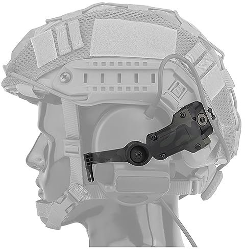 Fotrsta Taktischer Helm Headset Adapter Für Helme, Ops Core ARC, Hängekopfhörerhalter, Ohrenschützer-Unterstützung, 360° Drehbare Für C-Serie 3 Tactical Headsets