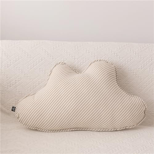 GLITZFAS Kuschelkissen Stern, Boho Zierkissen Sternformig Sofakissen Kuscheltier, Nordic Dekokissen Plüschtier Kinderkissen Bodenkissen Dekoration für Babyzimmer Kinderzimmer… (Wolken)