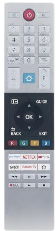 AULCMEET CT-8561 Telecomando Sostituzione per Toshiba TV 32LL2A63DG 32WL3A63DG 43L3869DAX 49L2863DG 32L3864DA 43UK3163DG 50UK3163DG 55UK3163DG 24W3863DA 49U7863DG 49V5863DA 24WK3C63DA 28W2863DG