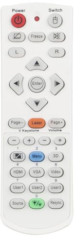 Télécommande de rechange IR1304L pour projecteur ViewSonic LM 2401 Aptus H512 HT2000 W320USTi
