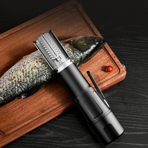 Rimozione Squame Di Pesce Elettrico Squamatore Pesce Professionale Elettrico in Acciaio Inossidabile Rimozione Squame Di Pesce Scaler Pesce Ricaricabile Cleaner,Chargeable