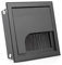 ATM® Pasacables de Aluminio 80 x 80 mm, Pasacables para Muebles, Negro, Pasacables Rectangular de Aluminio para Mesa, Escritorio, Organizador de Cables, Boquilla para Cables con Tapa