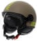 MOMODESIGN - FGTR CLASSIC E2206, Jet-Helm, offener Helm für Motorräder und Motorroller, für Männer und Frauen, Matt Sand/Lime, L