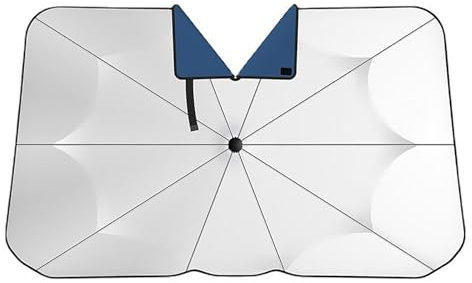 LLTSNT Parasol Coche Delantero para Seat Ateca 2016-2023,Parasol Plegable de Coche Paraguas para Parabrisas Delantero Sombrilla con Protección UV,A