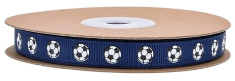 Fußballband für Fußball, Geschenkverpackung, Kuchendekoration, Geschenkband