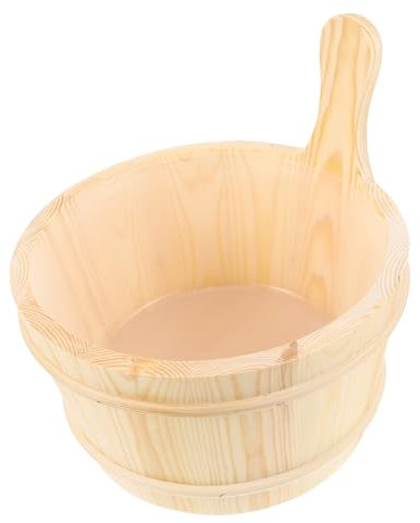 Milisten Holzfass Mit Griff Für Sauna Und Spa Praktisches Holzfass Aus Holz Leicht Zu Tragen Für Sauna Bad Spa Pool Und Dusche