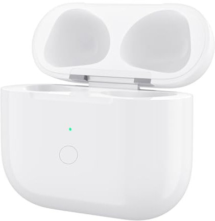 Kabellose Ladehülle für AirPods 3rd gen only,Wireless Charging case for AirPods 3 gen Replacement,Ladehülle kompatibel mit Air Pod 3, mit Pairing- und Sync-Taste (ohne Ohrhörer)