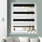 Grandekor Doppelrollo Klemmfix ohne Bohren Schwarz-Weiß 40x120cm(Stoffbreite 36cm) Fenster Rollos für innen Klemmrollos Duo Rollos für Fenster ohne Bohren mit Bohren Privatschutz Zebrarollo