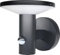 EBION Outdoor Wall Lights Mains Powered, Outside Wall Lights with Motion Sensor, Modern IP54 Waterproof Aluminum Outdoor Light for Porch Front Door Corridor Patio, PIR Sensor, 1100LM 3000K, Black