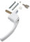 Armis Espag Cranked Window Handle - Right, White, 30mm