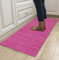 Langer Flurläufer Teppich rutschfest Küche Modern Korridor Matte 40 x 240 cm Rosa Polyester Meterware Einstellbare Größe für Schlafzimmer Esszimmer