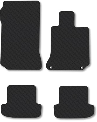 Mercedes E-Class (2010-2016) [Coupe] 5mm Rubber Car Mats | Heavy Duty Rubber Tailored Fit Floor Mats Full Coverage Durable Waterproof Accessories Easy Clean Anti Slip Made in the UK